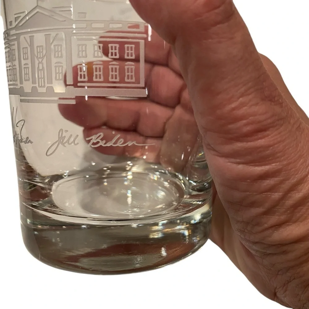President Joe & Jill Biden Old-Fashion Lowball Whiskey Rock Glass. Set of two